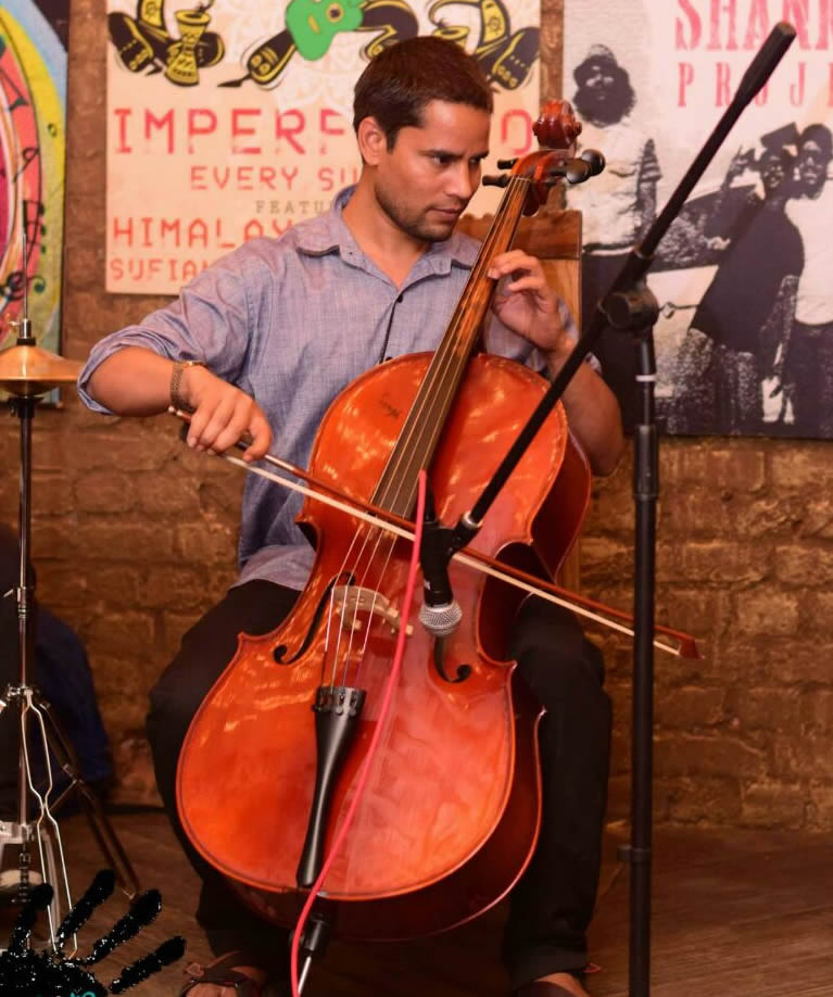 indian cello player udaipur india